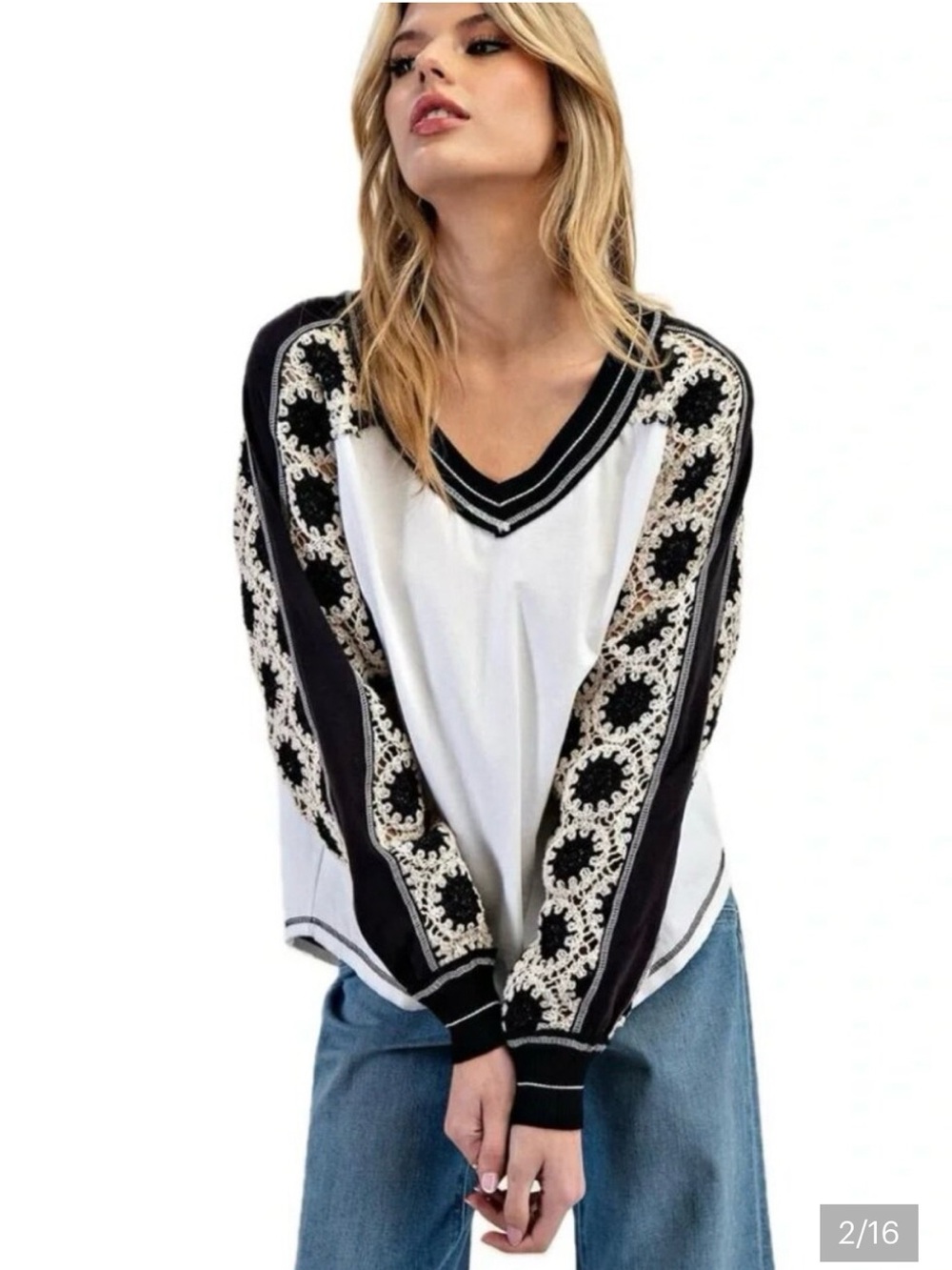 NWOT Free People We The Free Oceanside Crochet Top